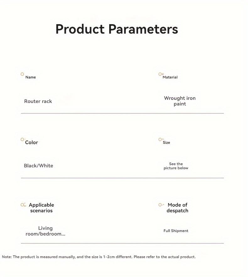 1 Pack No Drilling Router Wall Mount Bracket Multi Functional Shelf for Set Top Box WiFi Router Living Room Home Storage Organizer