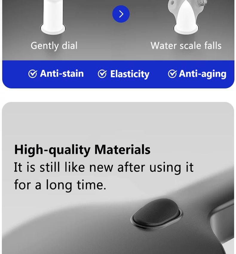 5.9-inch super large panel handheld showerhead features four water modes. It provides a powerful water flow that envelops your entire body and comes with a bracket and a 59in‘ soft hose, silver and gray