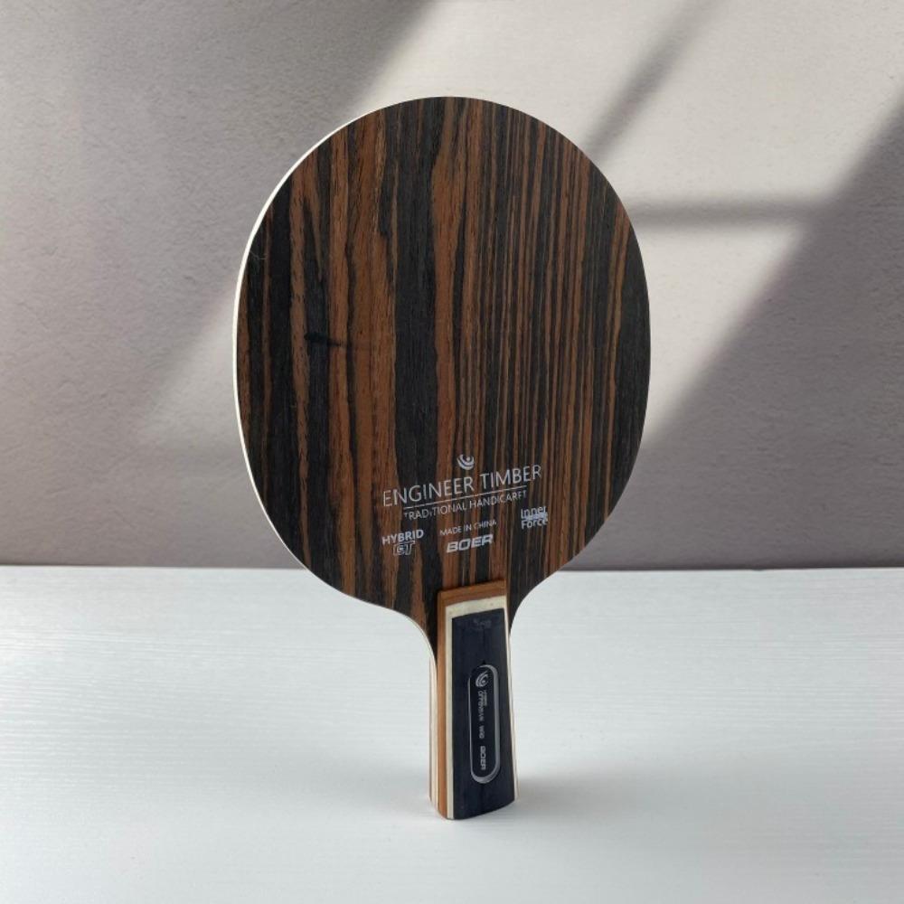 Table Tennis Racket Blade - Long Handle, High-Quality Racket for Improved Control and Spin Performance, Practical Ping Pong Paddle | Elegant Wooden Handle | Smoothly Polished Blade Surface