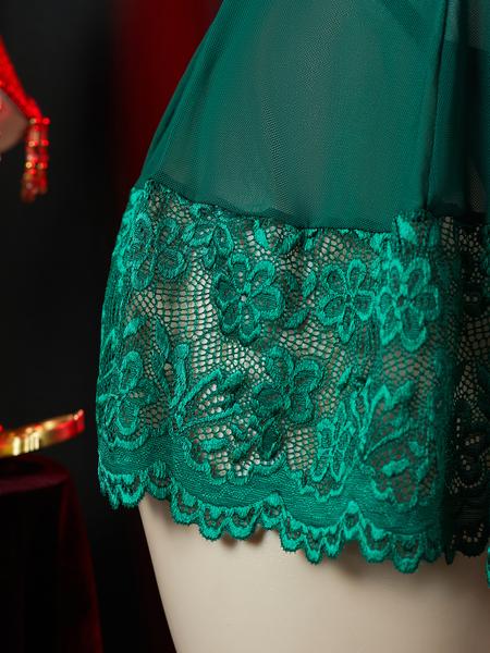 Sheer Floral Lace Sleepwear Set - Bralette & G-string | Comfortable & Breathable, All-Season Romantic Lingerie