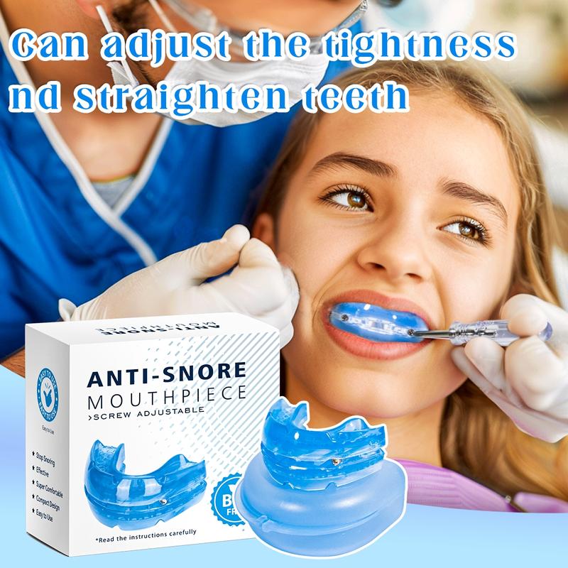 Adjustable Anti-snore Mouthpiece, 1 Box Professional Teeth Mouth Guard, Teeth Grinding Mouth Guard, Night Guard Teeth, Oral Care Tool for Men & Women