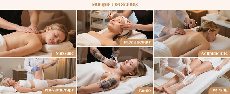 Lash Bed Topper, Ergonomic Lash Bed Foam Topper, High Density Foam Massage Table Pad, Curvy Esthetician Mattress, Washable Massage Table Padding Cushion for Beauty Salon, Grey