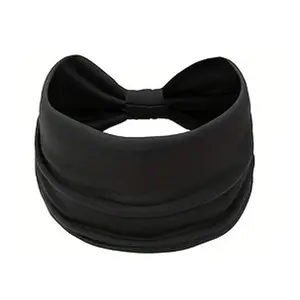 Women's European Vintage Solid Color Wide Band Headband Elastic Macaron Sweat Wicking Sports Yoga Head Wrap for Running Gym Face Washing Casual Daily Use