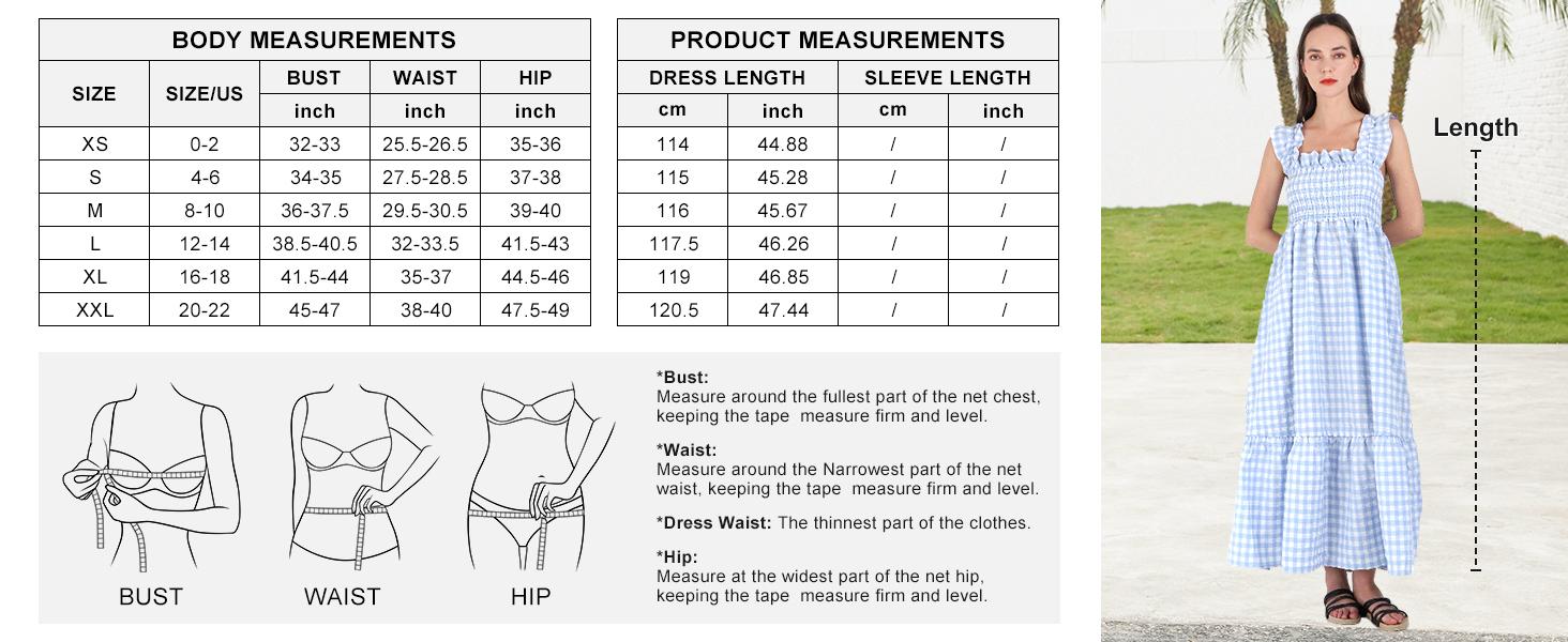 Chouyatou Women's Sleeveless Strap Retro Plaid A-Line Smocked Maxi Long Dress with Ruffled Hem SpringStatements