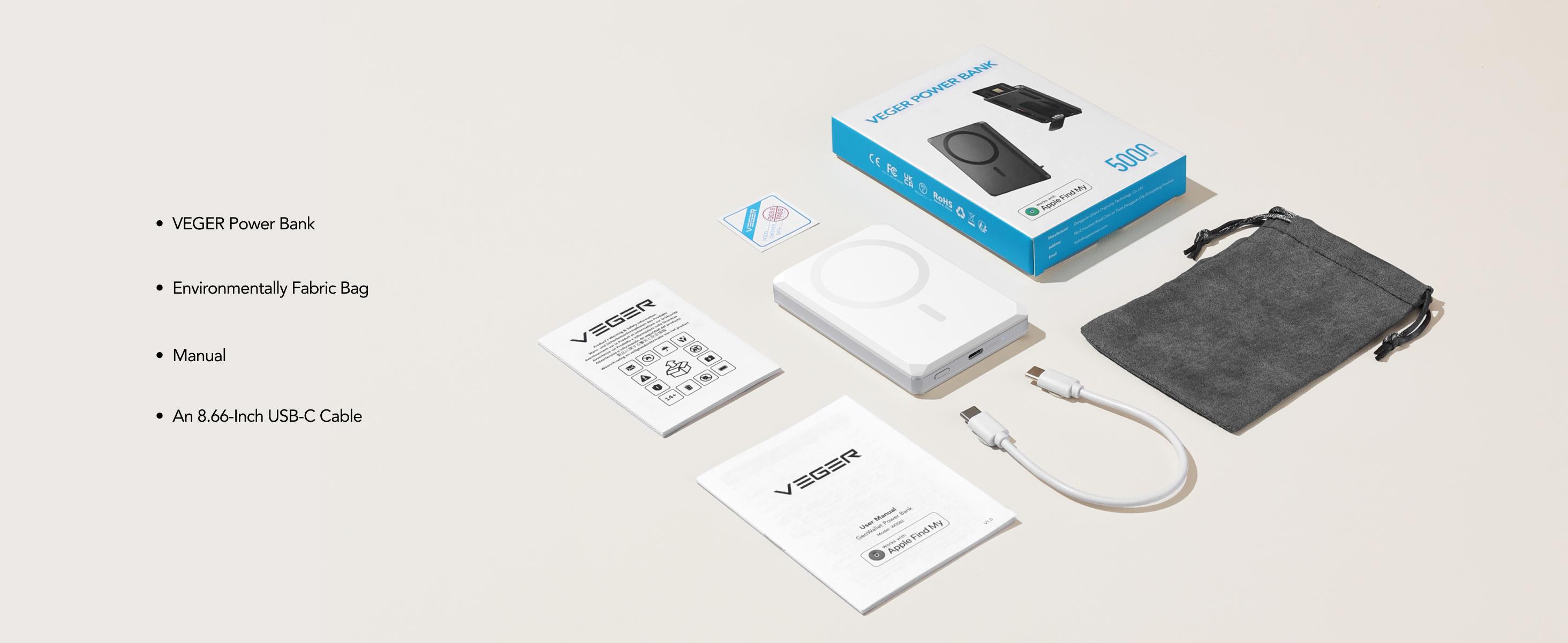 VEGER Sparkling Glam Power Bank: 5000mAh Ultra-Slim Charger with Detachable Lanyard & 20W Fast Charging – Chic Portable Essential for Her On-the-Go Style  #TikTokShopRestock