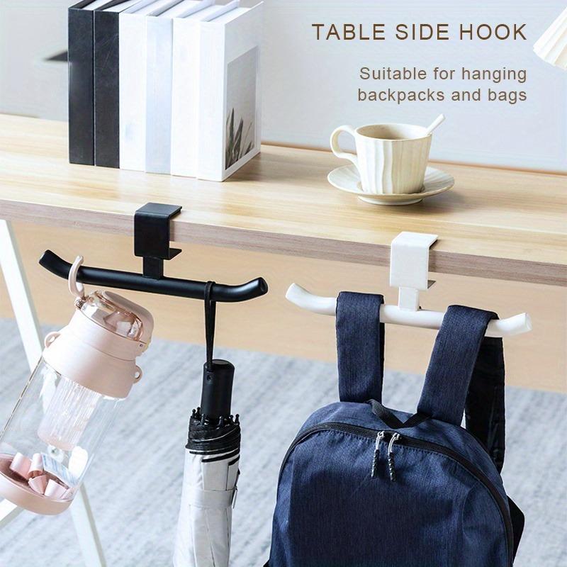No-Drill Desk Bag Hook, Adjustable Desktop Rack, Space-Saving, Scratch-Resistant, Portable Backpack Organizer, Ideal for Desks and Counters
