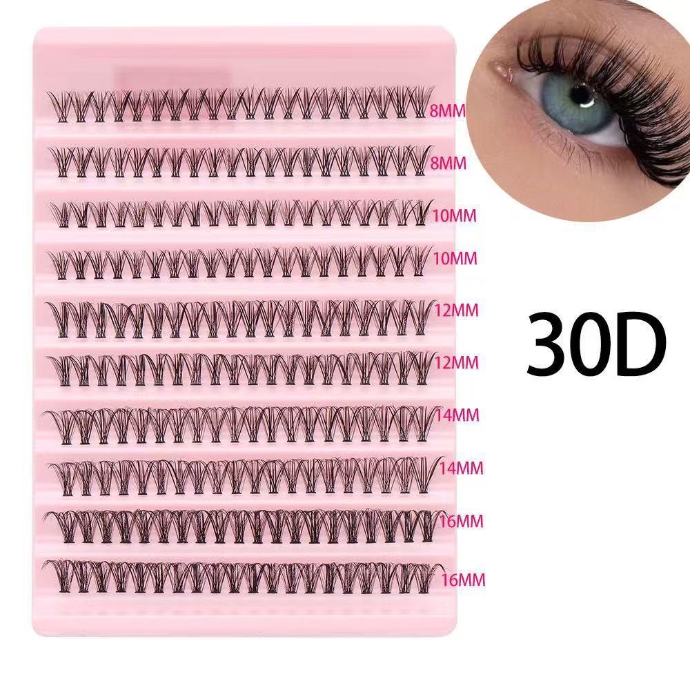 40D/60D/80D/100D segmented false eyelash set, thick three-dimensional large capacity grafting eyelashes
