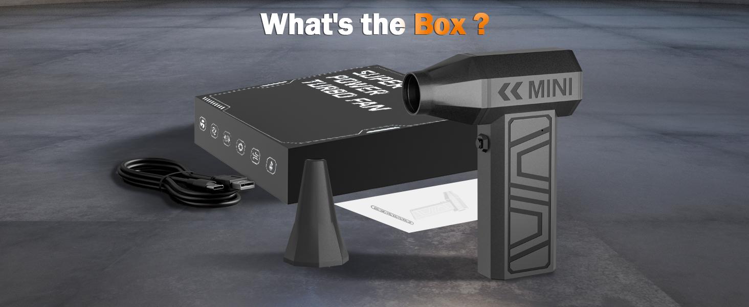 Turbo Jet Blower Cordless Air Duster 130,000RPM Cordless Electric Compressed Air Duster Mini Turbine Fan, Violent Fan for Keyboard Computer Cleaning