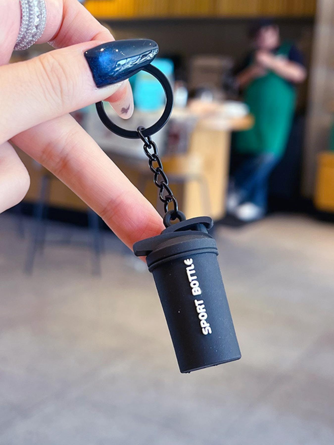 Creative DIY Sport Style Fitness Barbell Keychain Pendant, Women Couple Miu Bag Charm, Key Chain Accessory, Fashionable and Functional