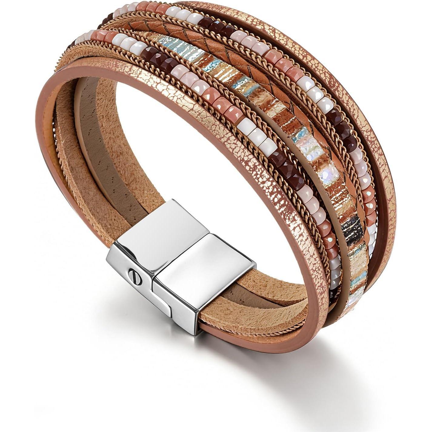 Urn Bracelet for Ashes Boho Cremation  for Ashes Stainless Steel Memorial Cremation Bracelet Ashes  for Women