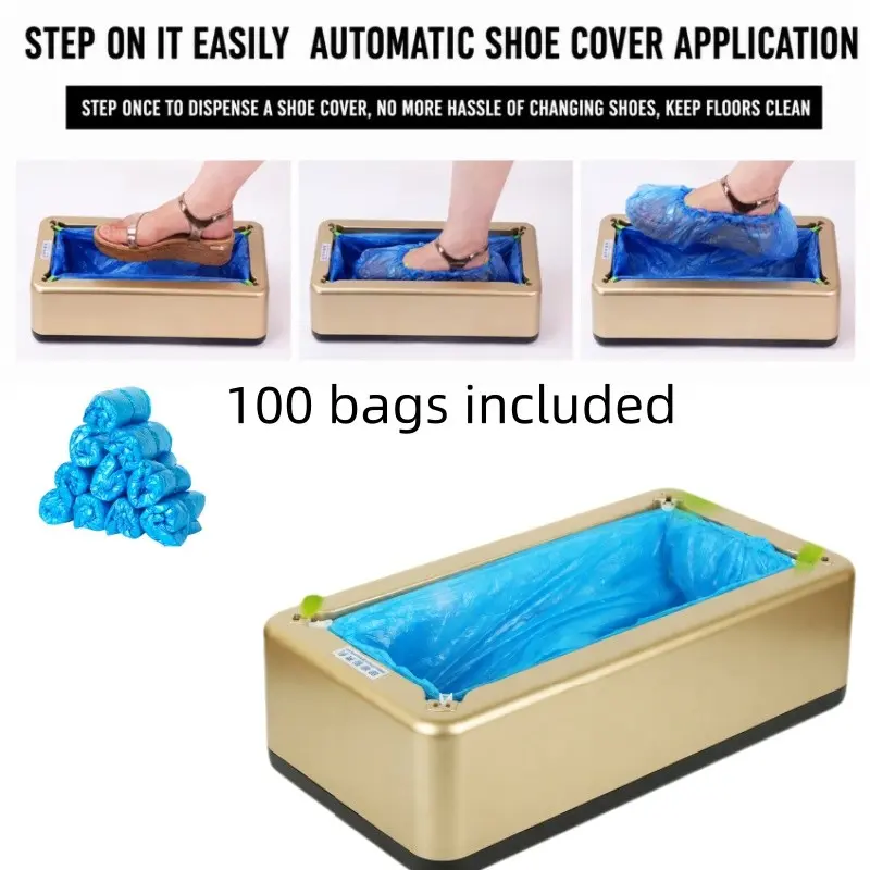 New Automatic Shoe Cover Machine, Home Use Plastic Disposable Foot Covers, Indoor Convenient Wear Tool, Easy-To-Use Shoe Protector