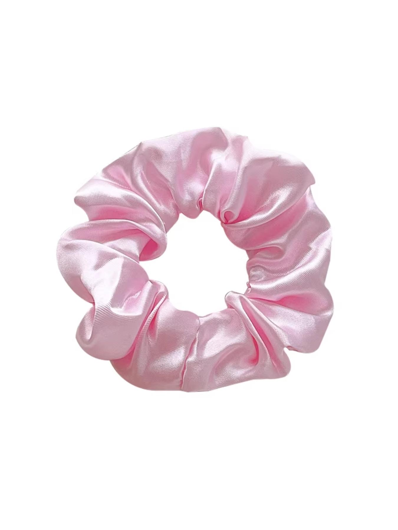 6 Pcs Plain Fabric Scrunchies Set, Elegant All-Season Hair Ties, Large & Small Sizes, Perfect for Lazy Ponytails, Durable and Versatile