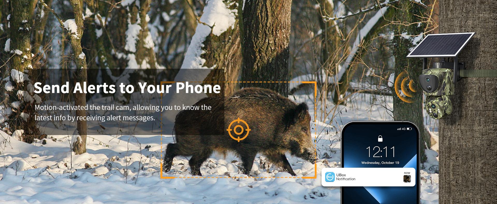 Dual Lens Linkage 4G LTE Cellular Trail Cameras DC24S-Solar Powered Surveillance, 360° Pan Tilt,2K Live View, No WiFi, Cellular Data Replenishment Required