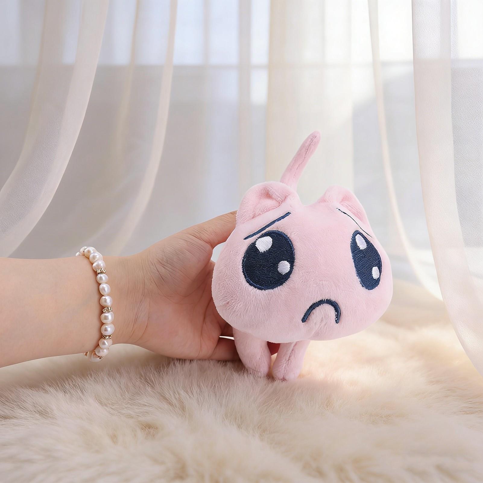 Needy Girl Overdose Cat Nidigga Pien Plush Toy, Exact P-Chan Stuffed Animal from Game, Soft Plushie for Game Fans & Otaku, Cozy Desk Decor & Sleep Companion, Must-Have Cute Collectible Gift for Gaming Enthusiasts