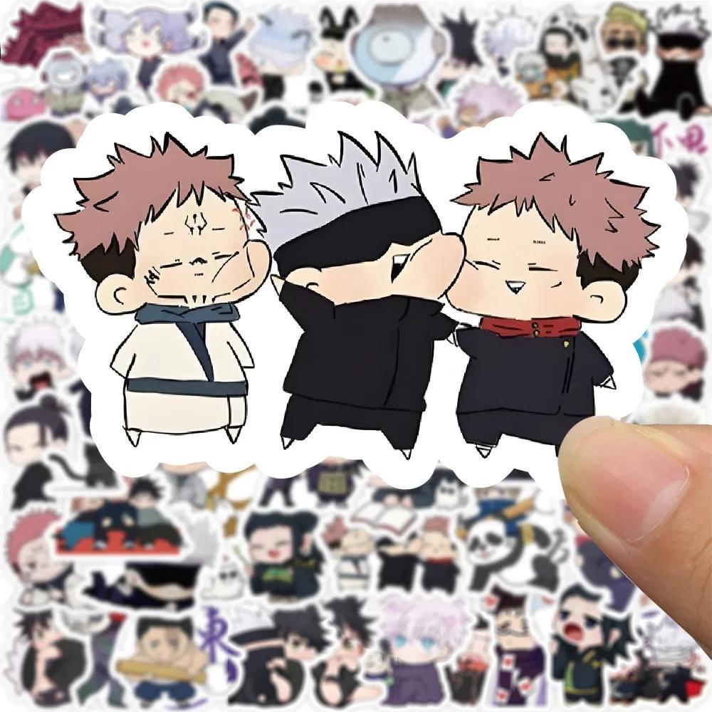 10/30/50/100PCS Kawaii Cartoon Jujutsu Kaisen Stickers Anime Graffiti Sticker DIY Notebook Laptop Guitar Cute PVC Decal Kid Gift
