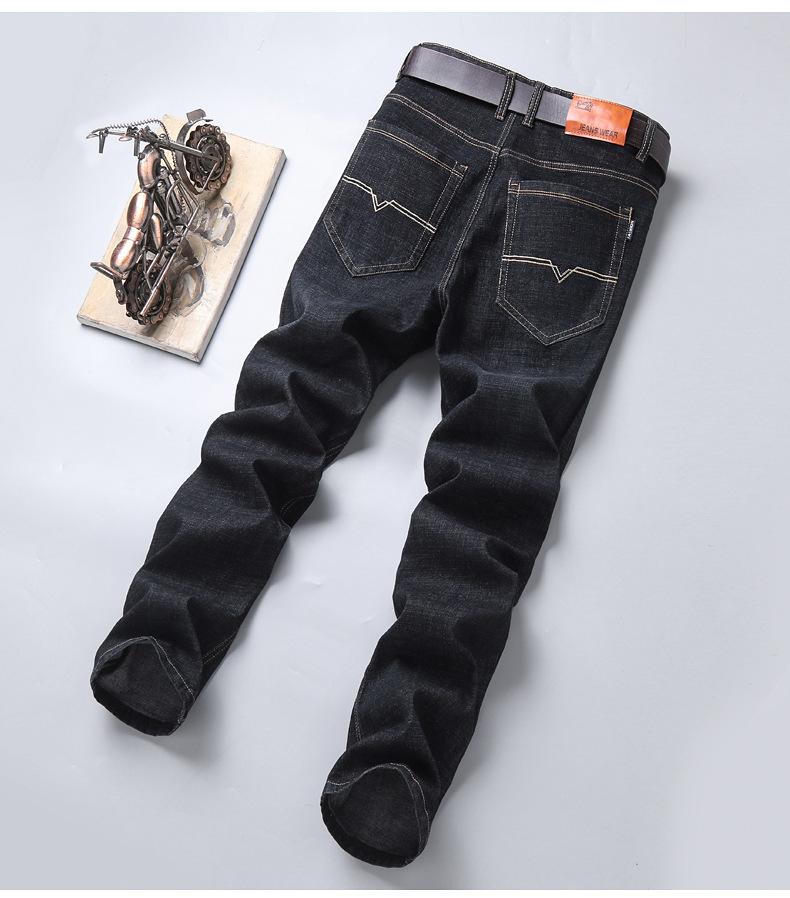 COOFANDY Men's Classic Straight Fit Stretch Jeans Casual Comfort Denim Pants in Medium Blue 94% Cotton 4% Elastane High Rise Zip Fly Button Closure