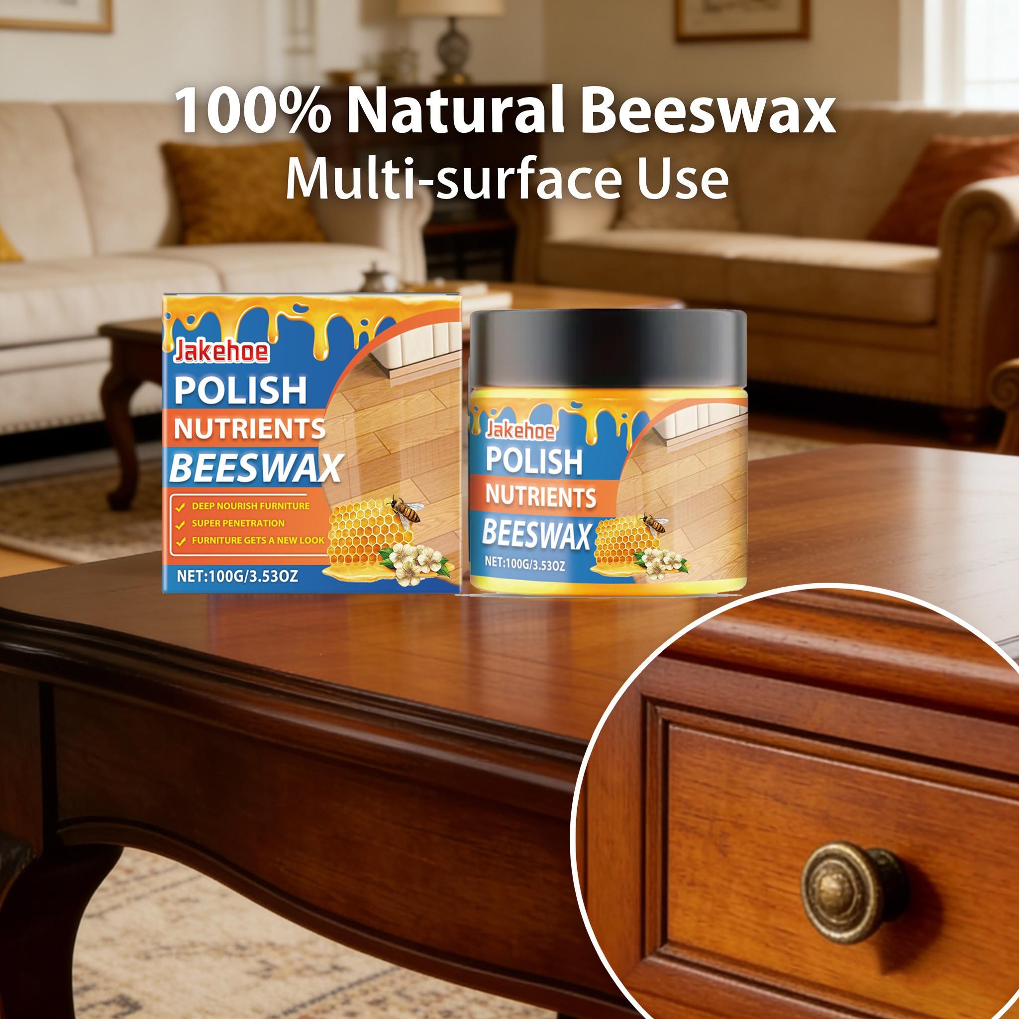Jakehoe Beeswax Furniture Polish, Wood Furniture Moisturizing Cleaner, Daily Maintenance Care Agent, Home Decor Essential