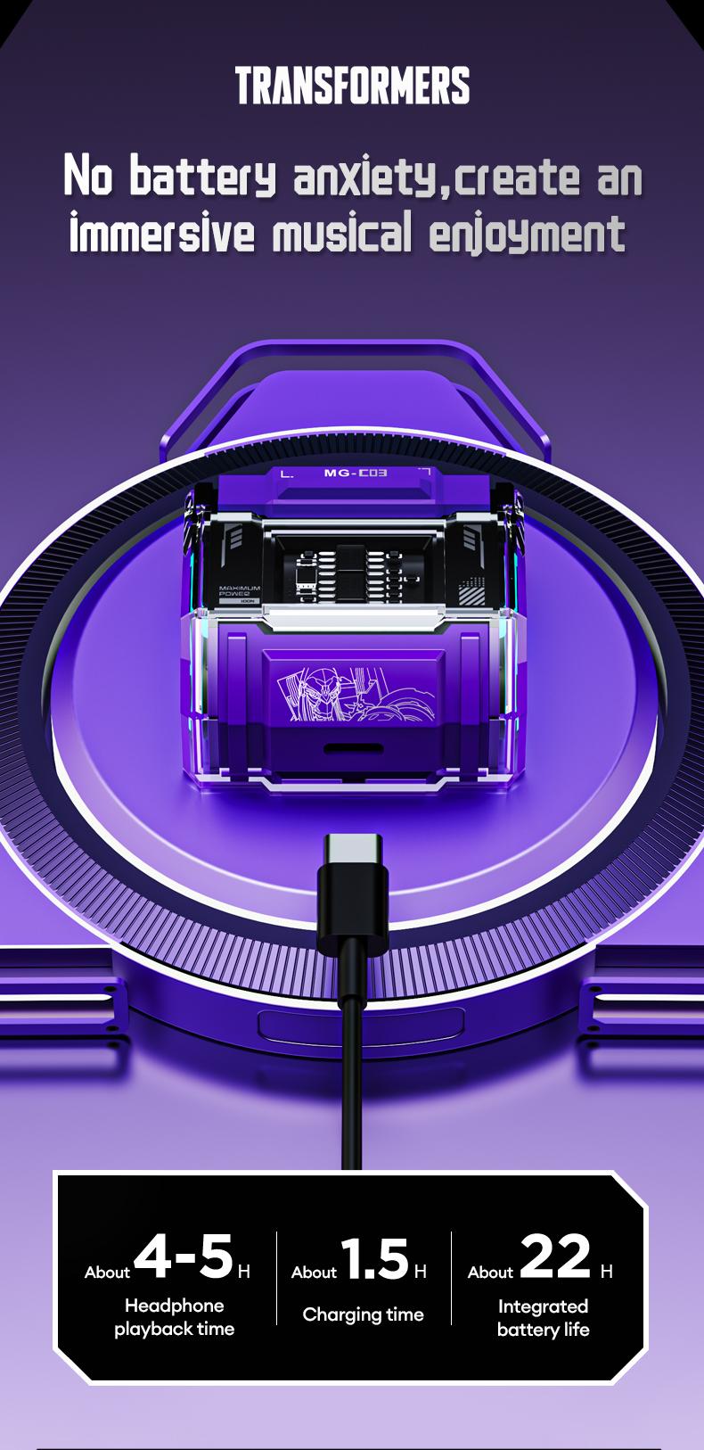 Transformers MG-C03 True Wireless Bluetooth Headphones