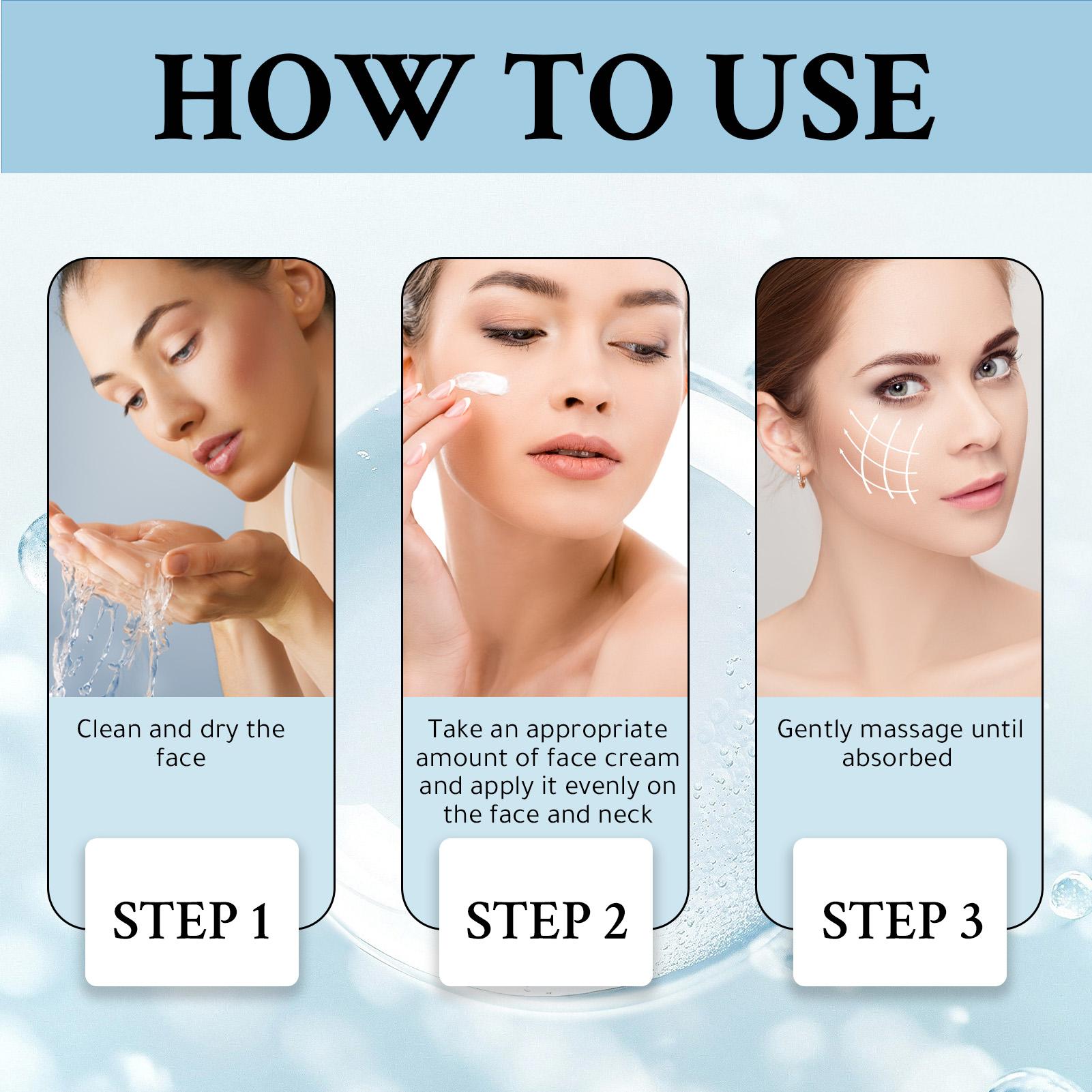 Anti-Wrinkle Face Cream, Tightening Moisturizing, Rich in Tea, Vitamin E, Shea Butter, Gentle Repair, Daily Facial Care 50g