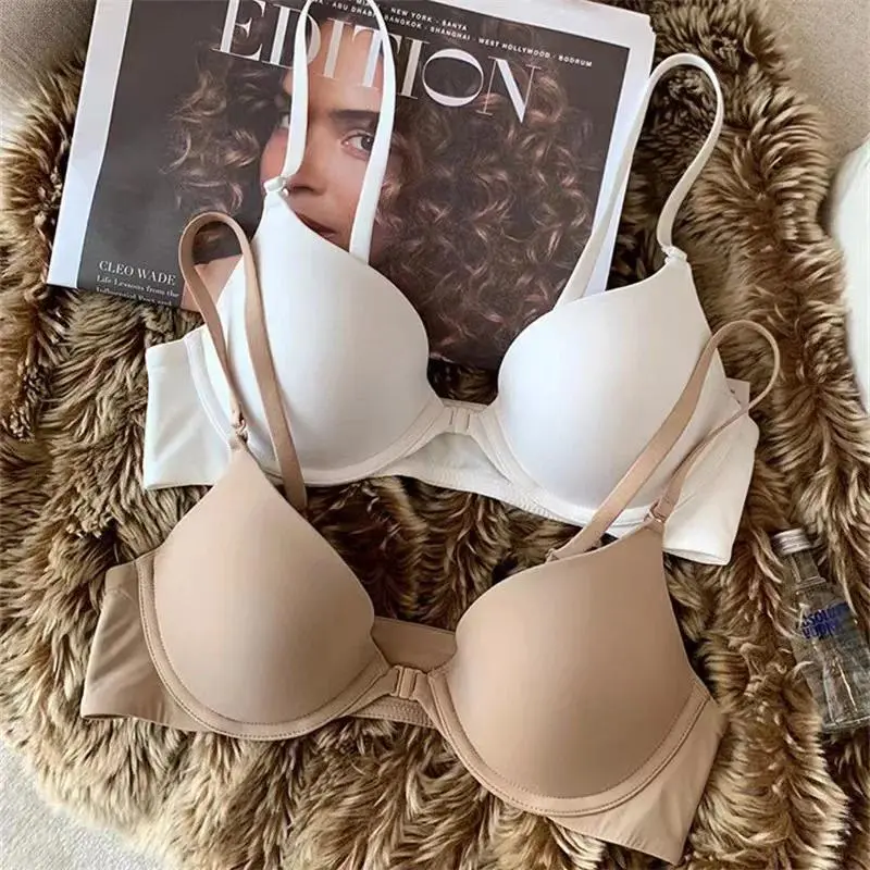 Seamless Push Up Bra Front Closure Bras For Women Small Cup Non-wire Brassiere Sexy Lingerie Female S-XL Underwear Intimates