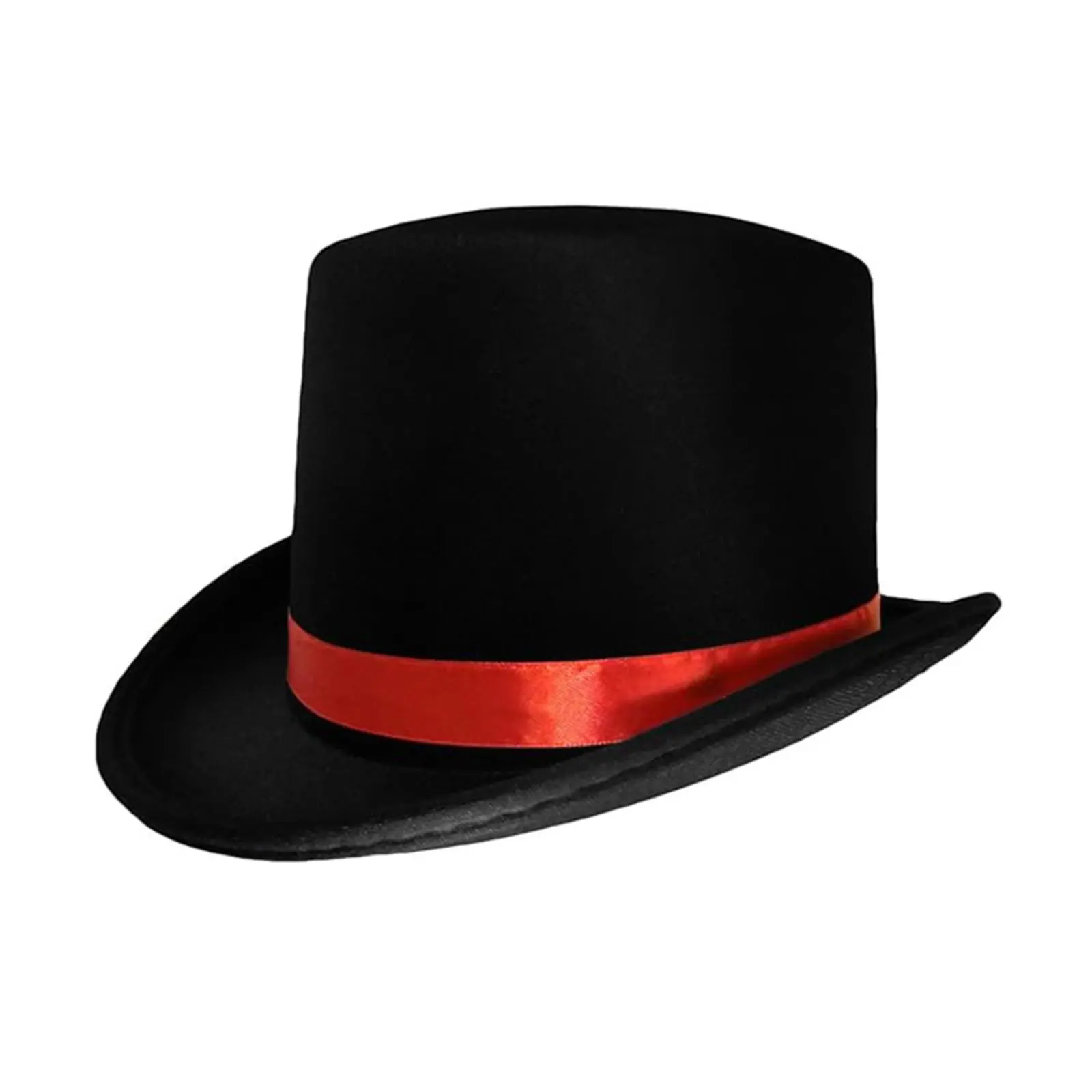 Deluxe Top Hat for Adults - Tuxedo Magician Costume Hat with Band, Unisex Party Hat
