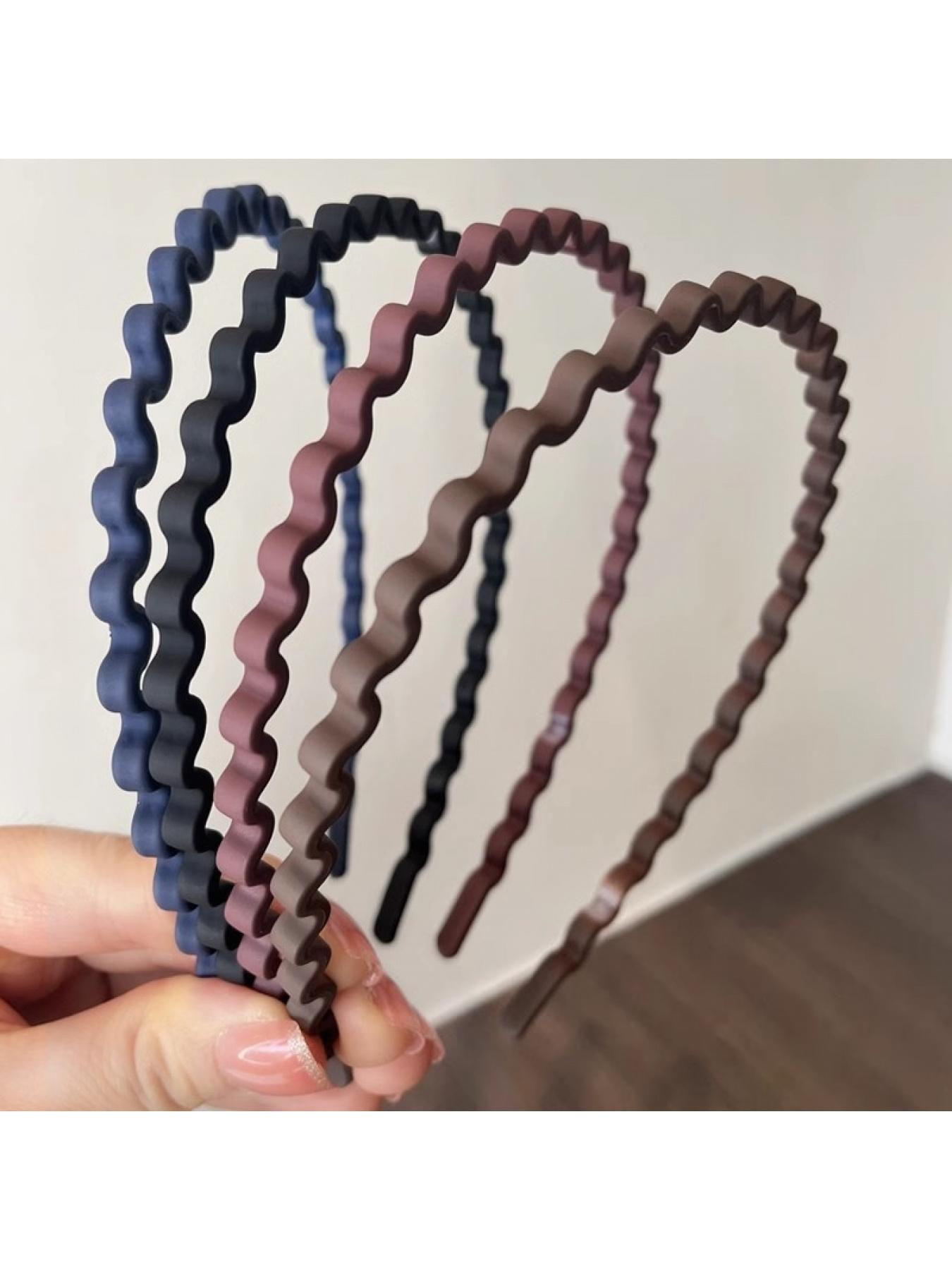 Randomly pack of 5, new wave hair headband for women, compression hair clip, hair tie, hair accessory, invisible face wash, hair pit, hair pit, broken hair sorting