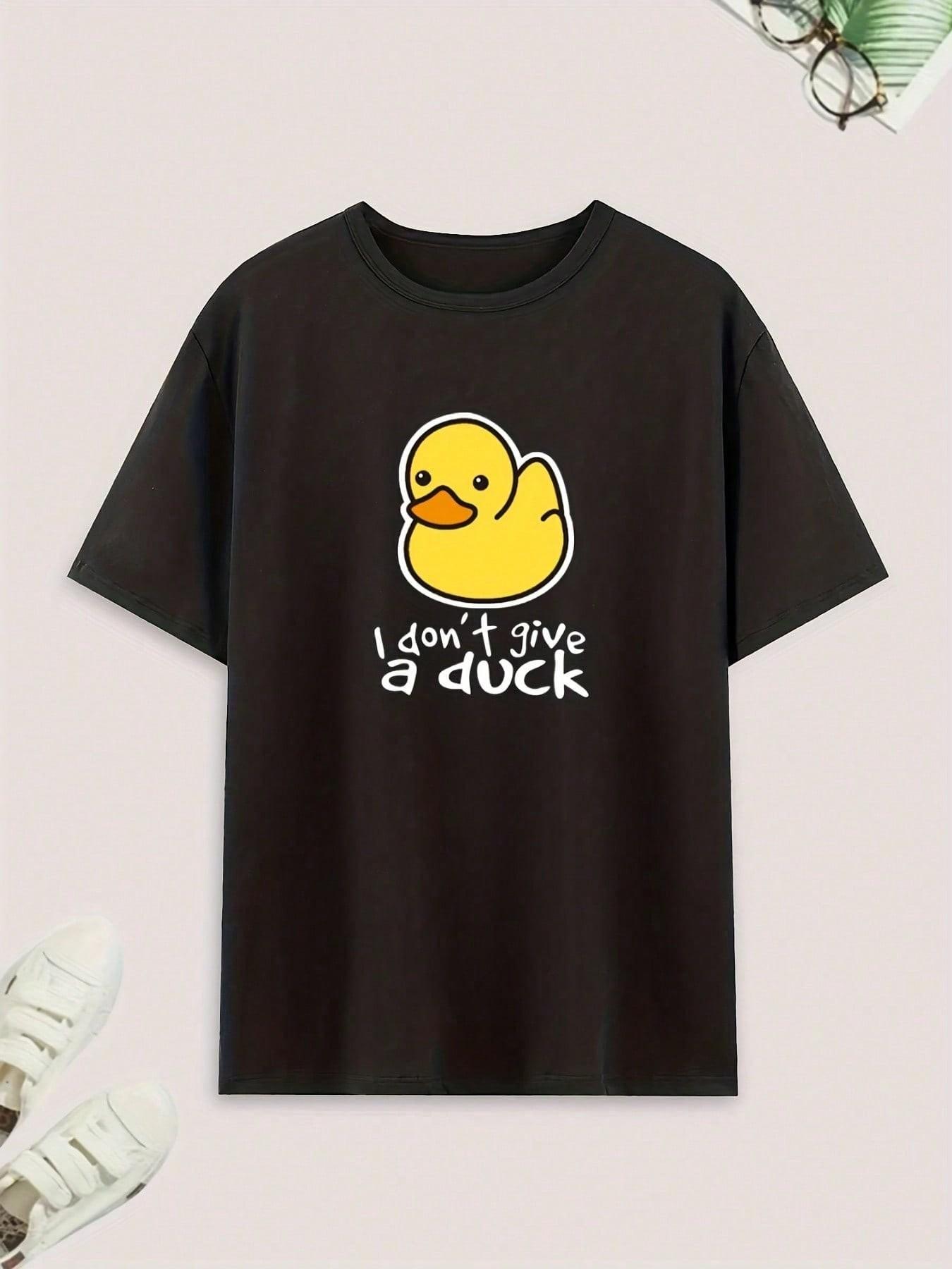 Boys' Cute Duck Home Set, Colorblock Letter Print, Short Sleeve, Shorts & Long Pants, Multi-Use Bedroom Lounge Wear, Duck Pjs