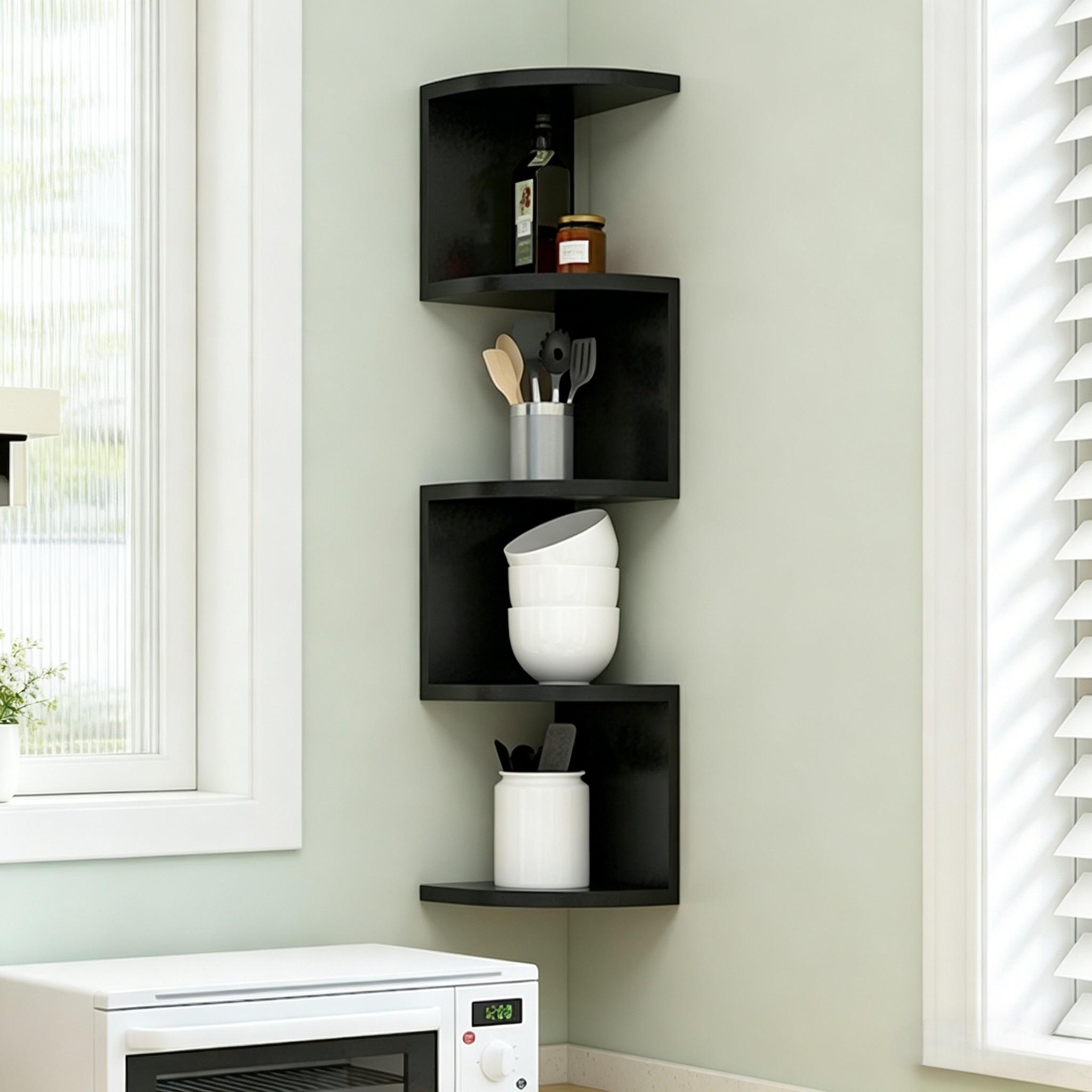 Thick Corner Shelf, No Drilling Wall Mount Organizer, Creative Multi-Layer Waterproof Storage Rack, Home Decor Bookshelf, Small Space Essential