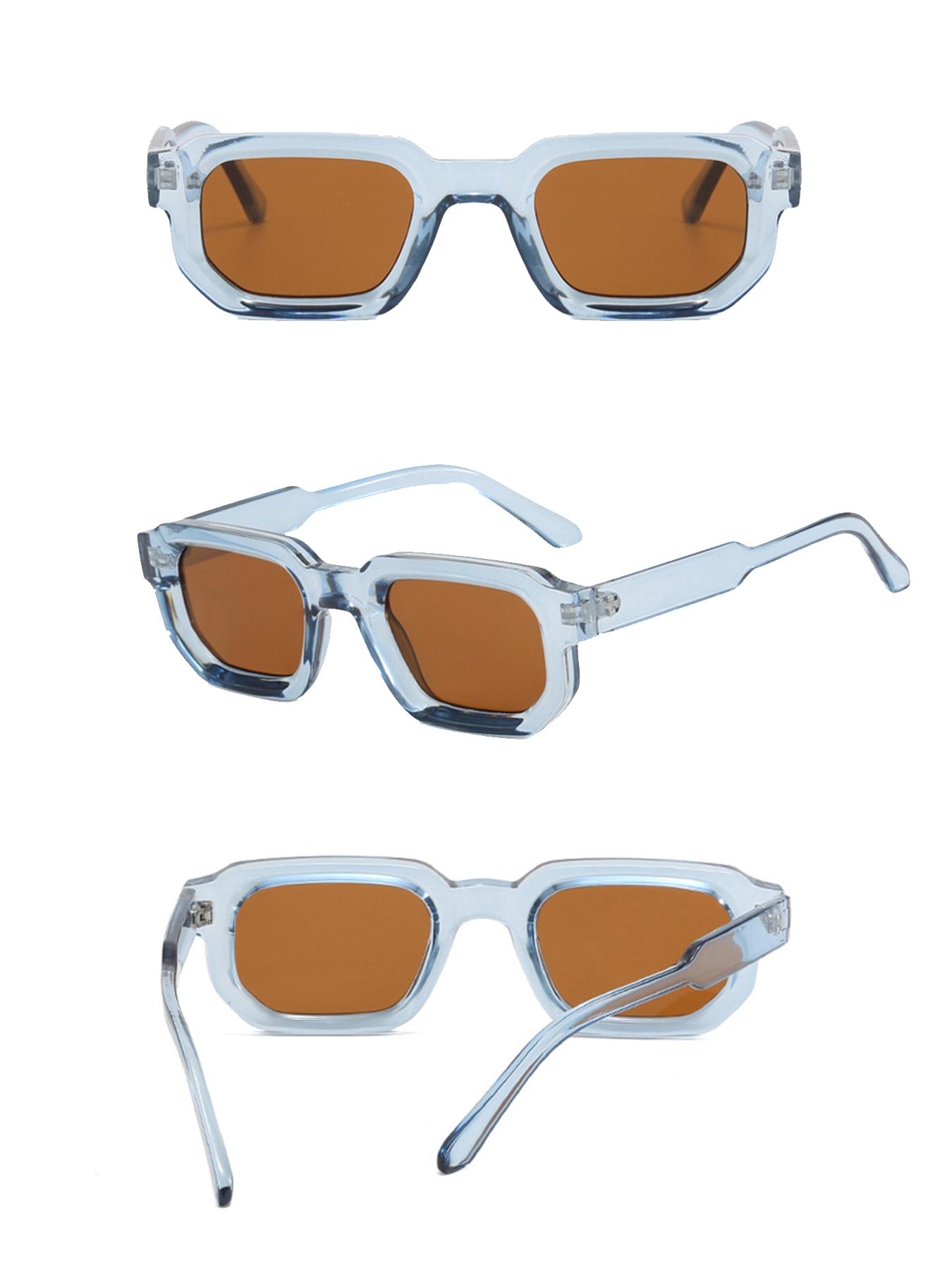 Unisex Square Sunglasses, Perfect for Daily Driving and Music Festivals, Ideal Gift Choice, Stylish and Versatile Eyewear