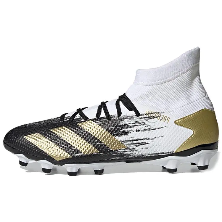 adidas Predator 20.3 Round Toe Lace-Up MG (Rubber Short Studs) Non-Slip Soccer Shoes FW9188