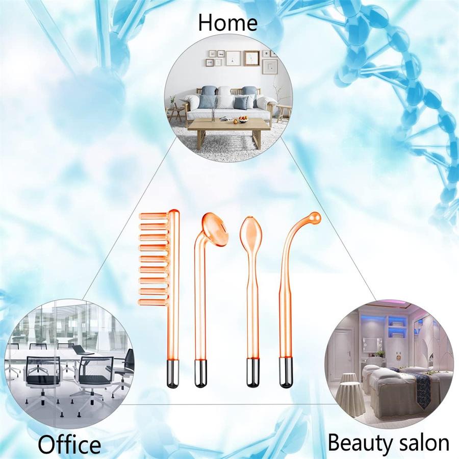 Portable High-Frequency Facial Skin Care Device, Us Plug Handheld Face Lifting Machine for Home Use, Body Neck Hair & Face Treatment