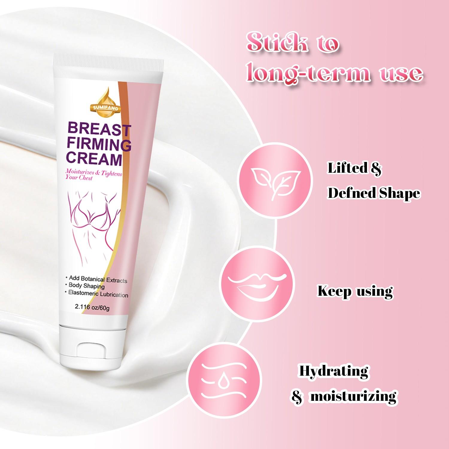 SUMIFANG Breast Firming Cream (60g) | Aloe Vera + Avocado Oil + Pomegranate Extract — Hydrates, Lifts, and Improves Sagging | Gentle, Non-Irritating Botanical Formula — Enhanced Results When Combined with Massage