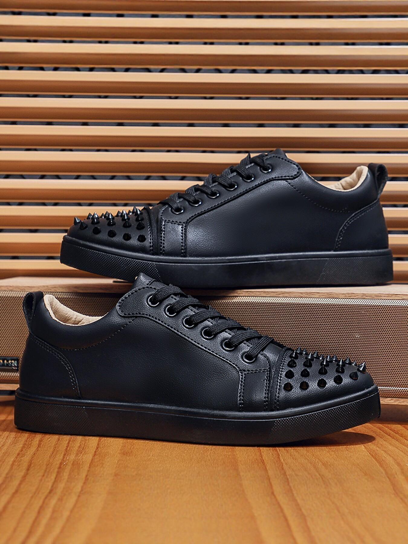 Men's Fashion Simple Rivet Board Shoes, Options, Sizes 39-44, All Seasons, Versatile Outdoor Wear