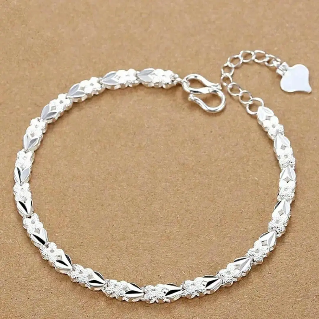 Charms 925 Sterling Silver Bracelets For Women Luxury Designer Heart Shape Adjustable Chain Bracelets Party Fine Jewelry Gifts
