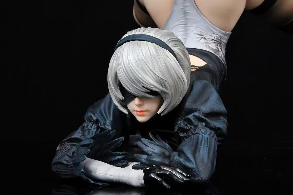 Popular 1/4 Scale 2B Anime Action Figure Toy Game Statue Ornament Adult Game Collectible Model Doll Gift Birthday Present Color Box Packaging
