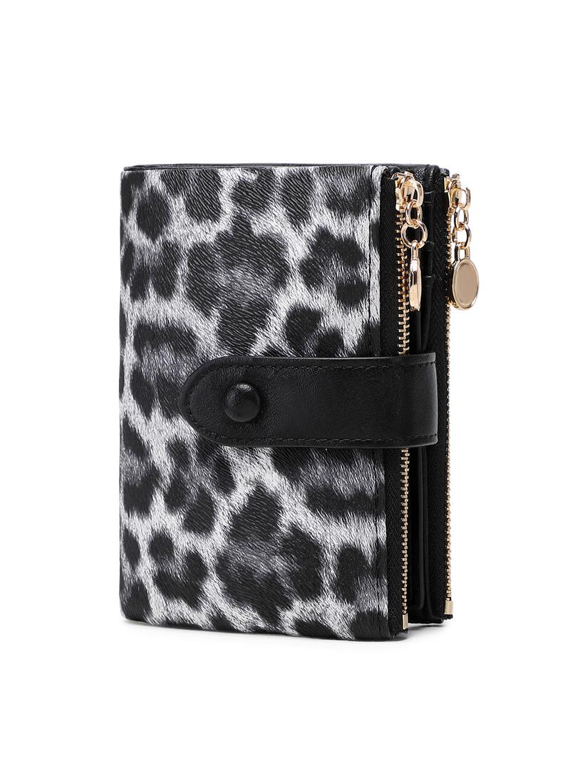 Women's RFID Blocking Wallet with Dual Zippers, Large Capacity Card Slots, Coin Pouch, Cash Clip, ID Window, Casual Fashion Accessory，Christmas gifts, Valentine's Day gifts, ideal presents