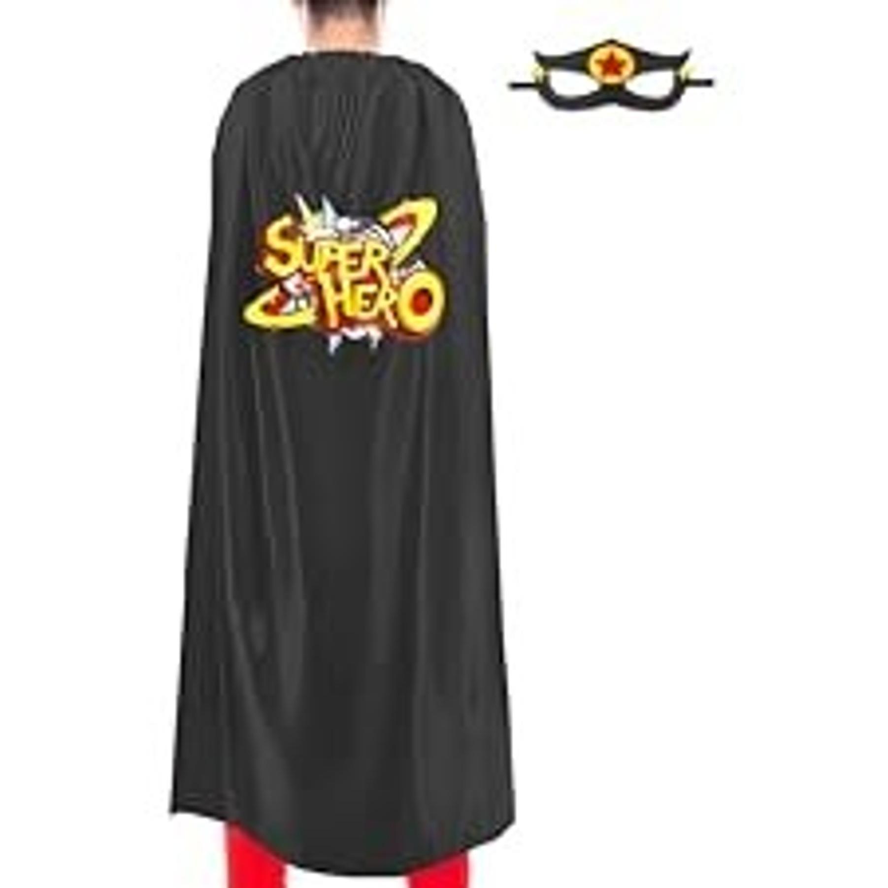 Superhero-Cape and Mask for Adults, Super Hero Costumes Women Men | Super Hero Capes & Masks Set - Easy Halloween Cosplay Outfit for Charity Fun Runs, Masquerades Party Dress-up, Birthday GiftsGift