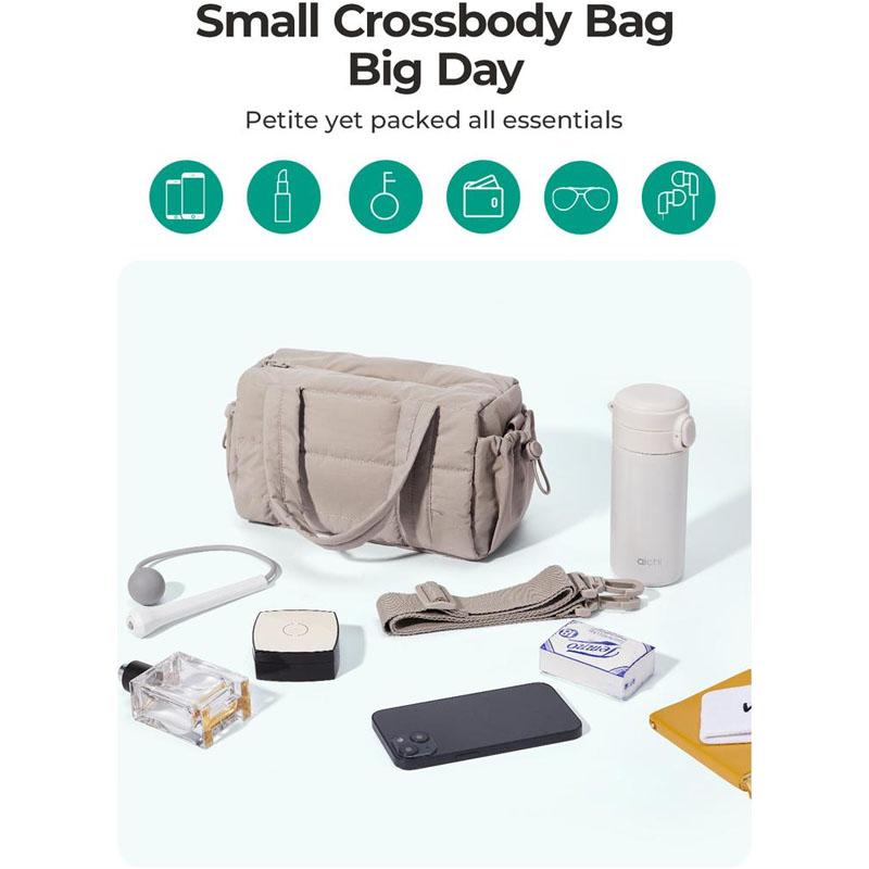 Quilted Gym Bag for Women 9.8*5.9*5.9in Yoga Mat Duffel with Wet Dry Pocket Sports Travel Bag Compact Lightweight Versatile for Gym Gear Daily Essentials‎
