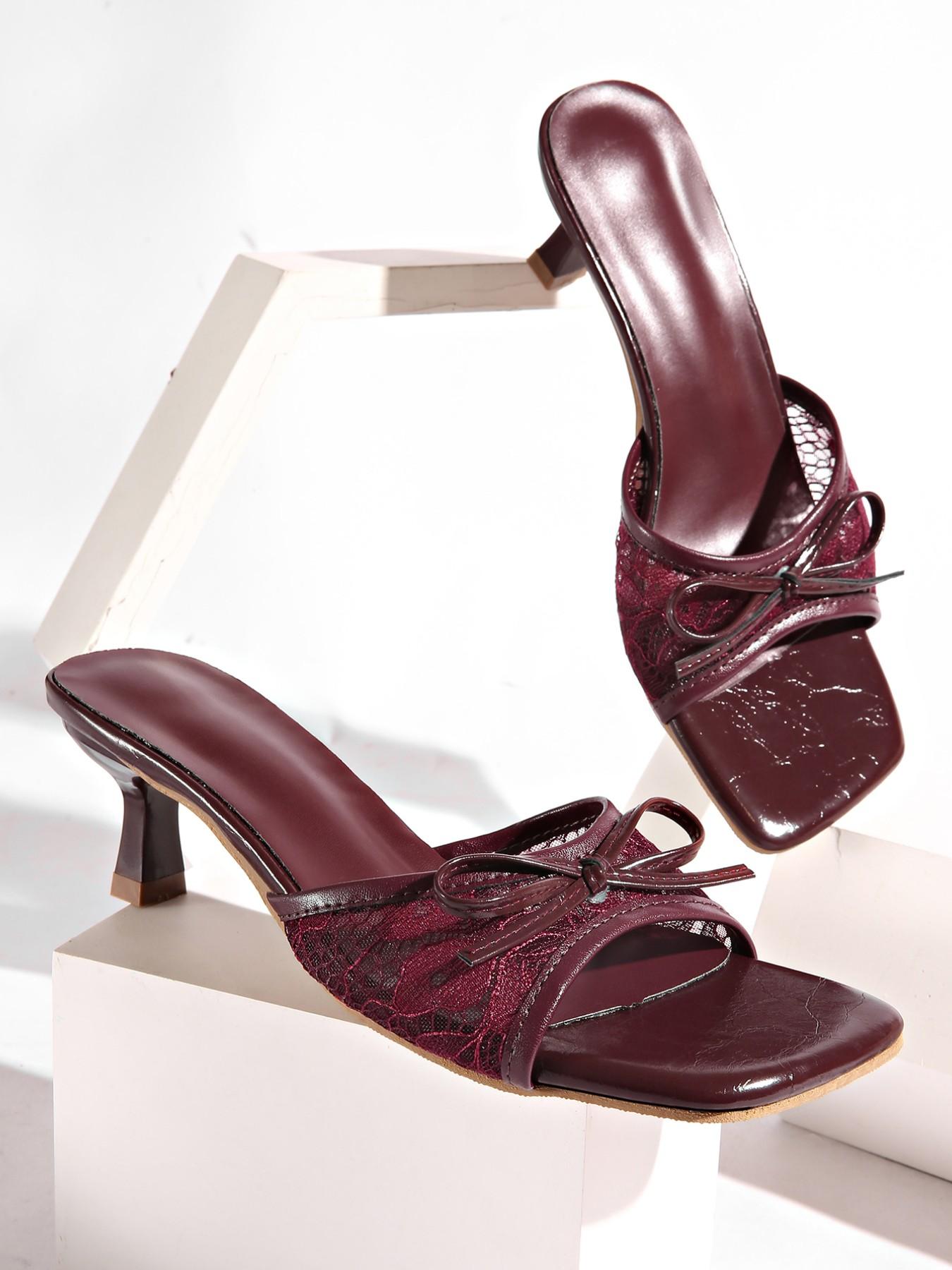 I refuse to gatekeep the ultimate vintage coquette heels. 🤎 The chocolate lace kitten heel combo is giving everything! So chic & comfy. Get yours before they sell out! 🏃‍♀️💨 #shoetok #coquette #fashionfinds