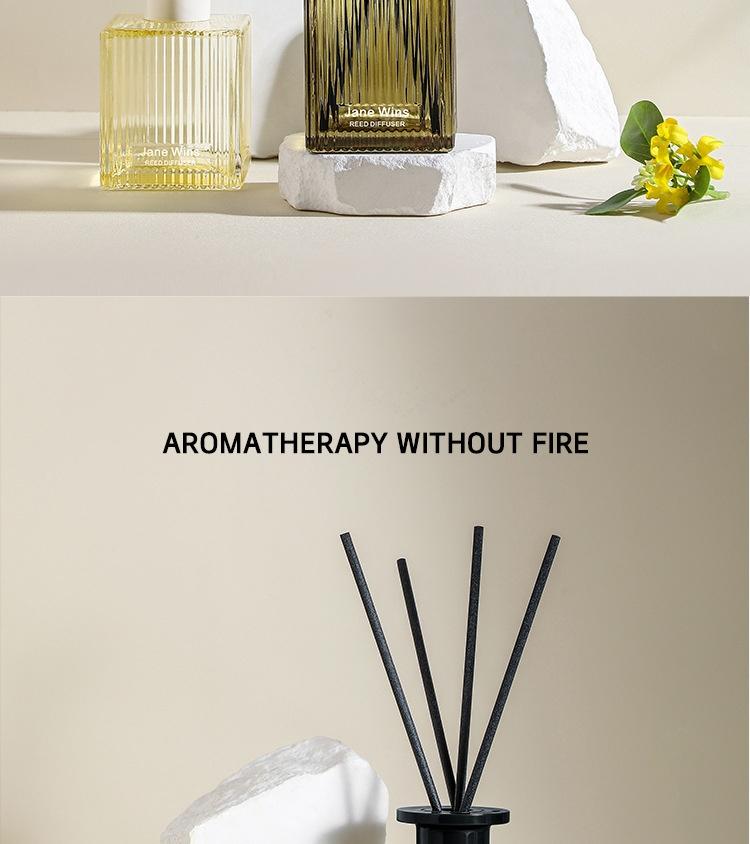 Creative Water Ripple Transparent Bottle Flameless Reed Diffuser Air Freshener Toilet Aroma