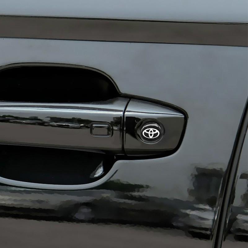 Car Door Lock Dustproof and Anti-Jamming Protective Durable Decorative Keyhole Sticker for Toyota Corolla C-hr Rav4 86 Avensis T25 Auris Land Cruiser Yaris Hilux Prius Camry