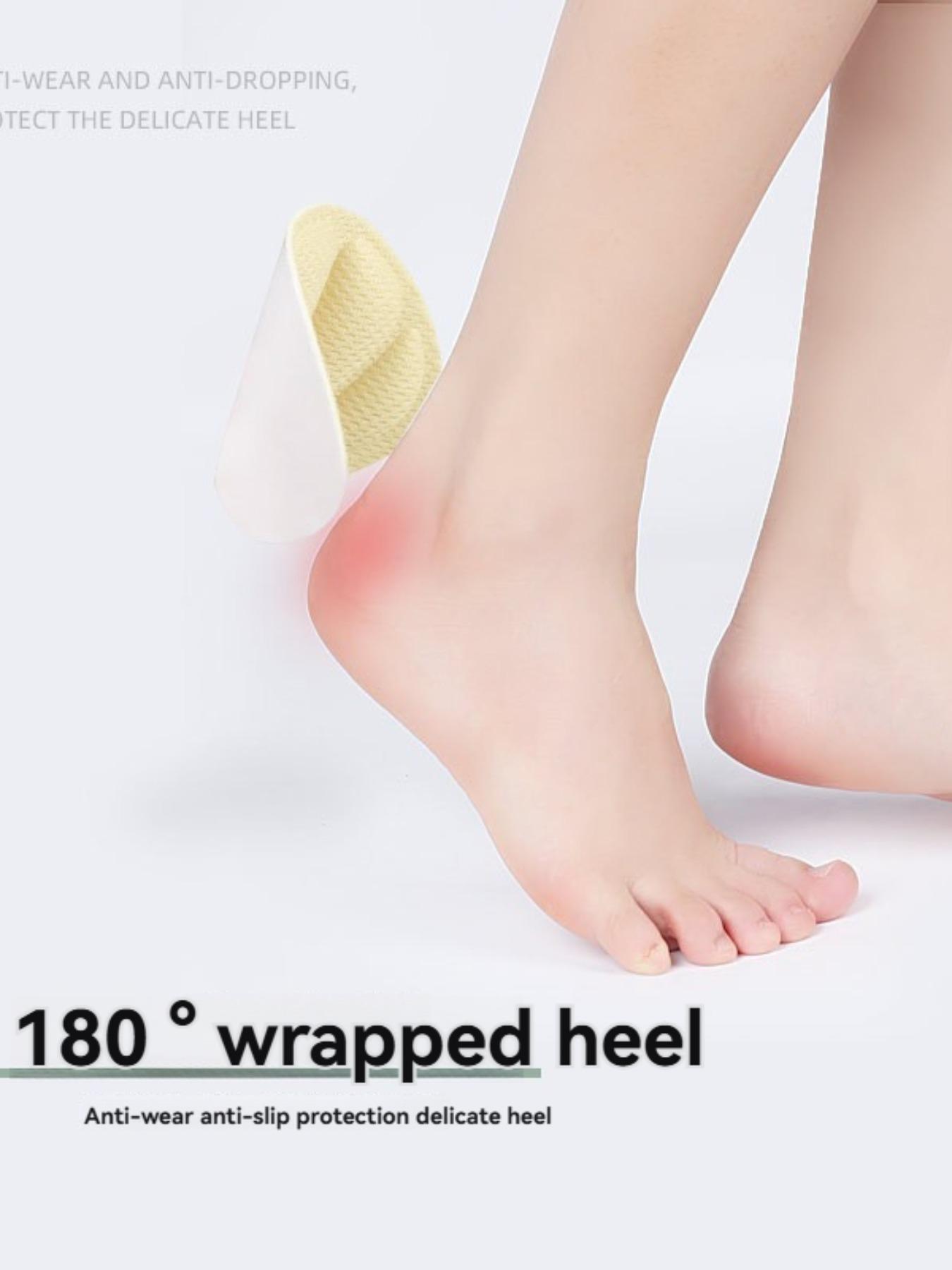 3 Pairs Thick Heel Grips, Reusable Non-Slip Shoe Sole Pads, Breathable Mesh Insoles with Self-Adhesive, Unisex Foot Care Accessories