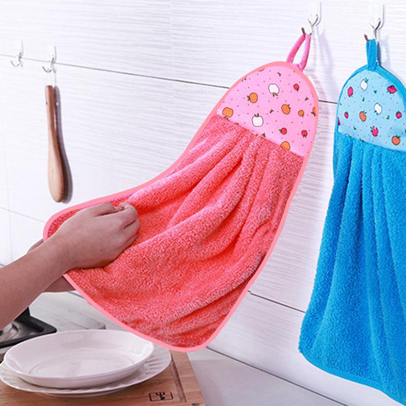 7-Pcs Solid Color Coral Velvet Hand Towels - Soft Absorbent Kitchen Linens, Quick-Drying Hanging Cloths for Bathroom & Kitchen, Bathroom Supplies (Sports & Outdoor Sun Protective Accessories)