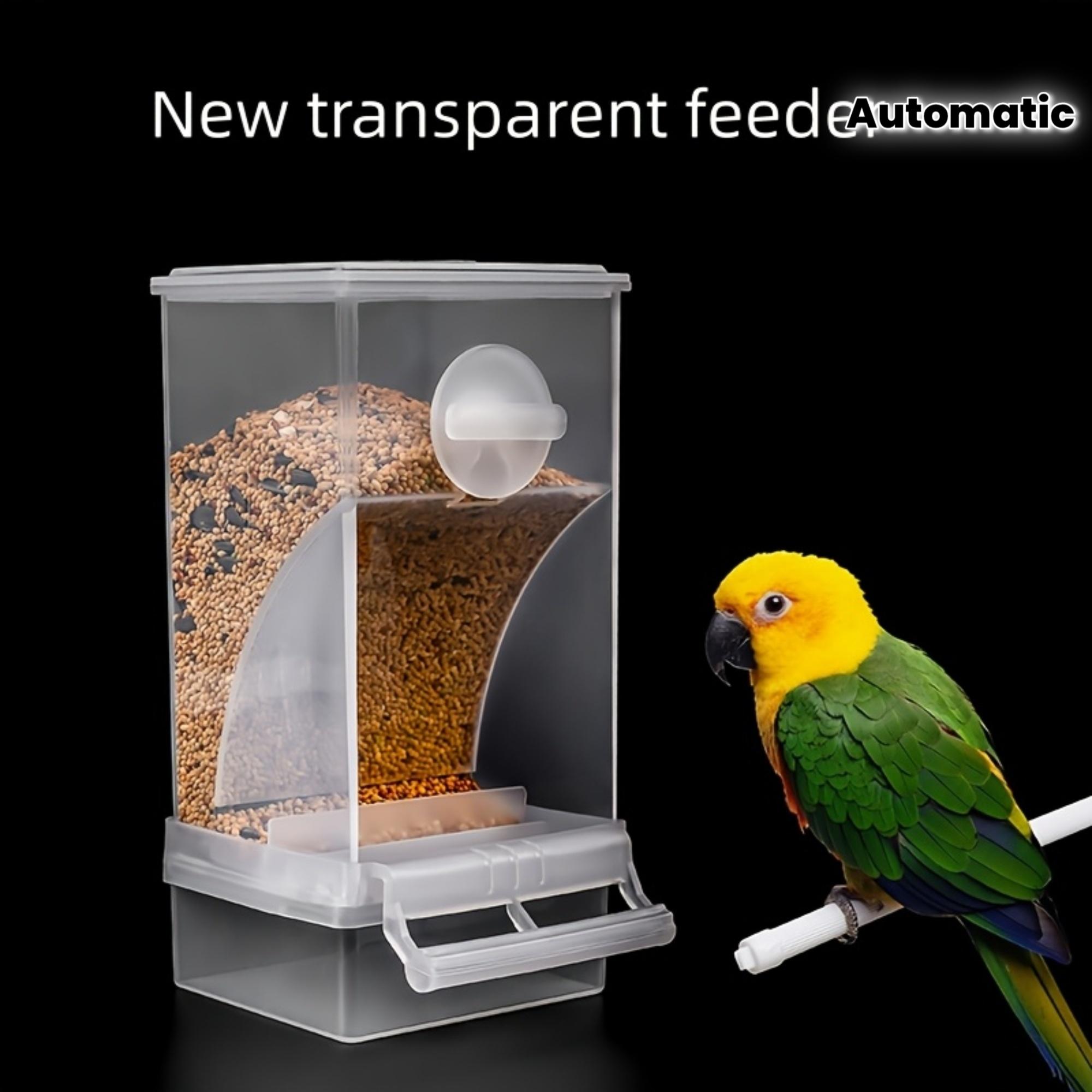 Squirrel-proof bird trough, large capacity outdoor hanging trough with roof, weatherproof and easy to clean for parrot birds in the garden, patio and balcony