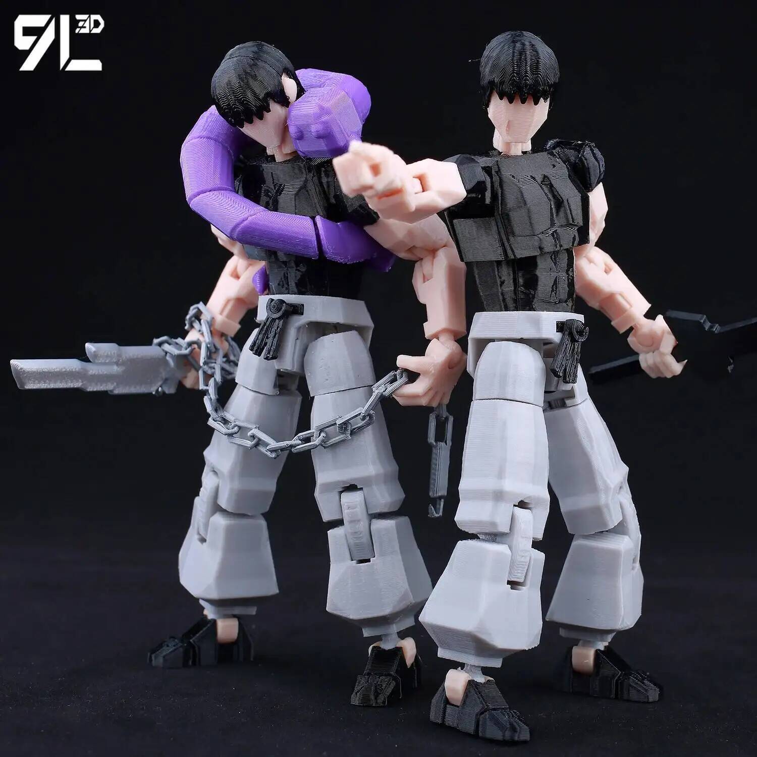 ​9L3D Lucky13 Gojo Sukuna Jujutsu Fushiguro Toji Gojo Satoru Action Figure Dummy13 T13 Multi-Jointed Collectible Toys Titan13