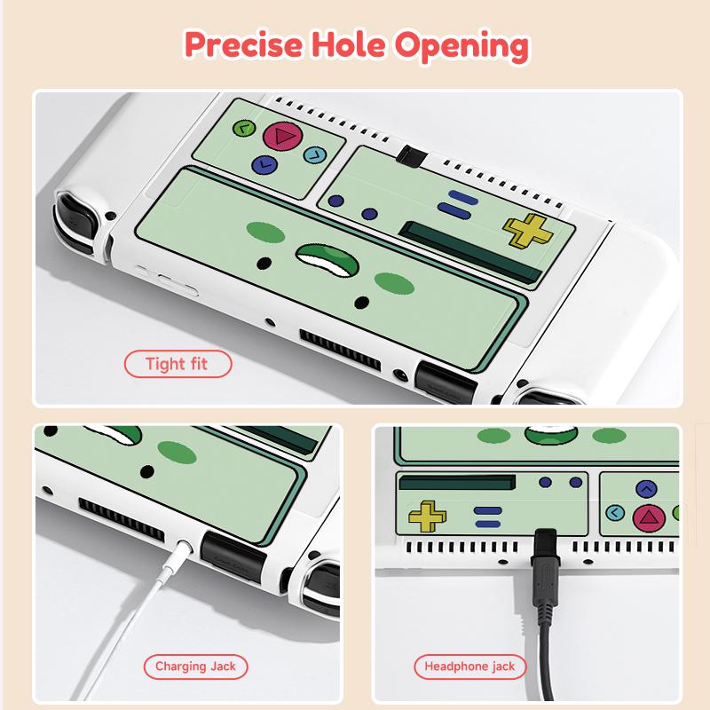 Cute Cartoon Pattern Handheld Game Console Protective Case, Lightweight Full Coverage Protective Case, Game Console Protective Case for Switch OLED