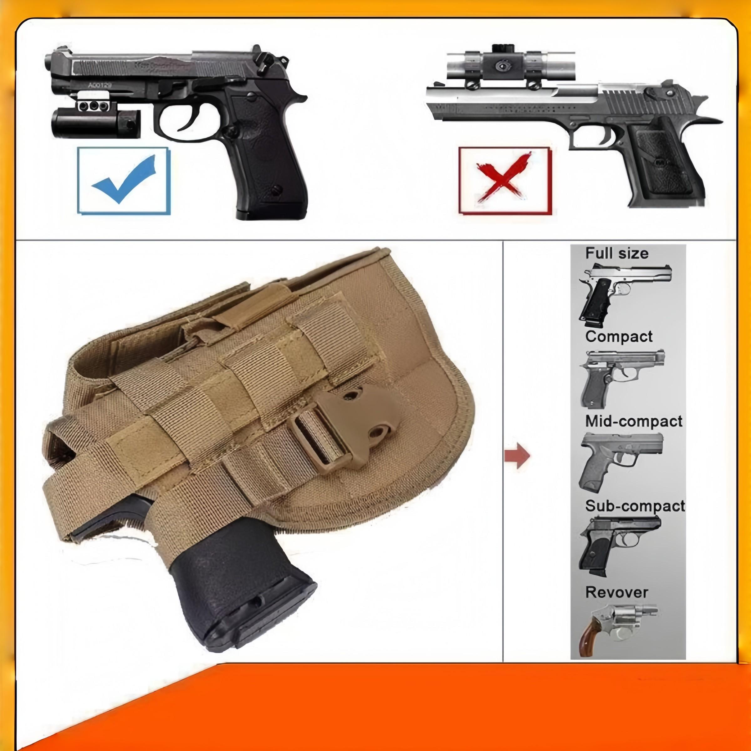 Outdoor Tactical Quick Release Gun Belt, Multi-Functional Waist Pack, Universal Model, Ideal for Hunting and Training, Durable Nylon Material