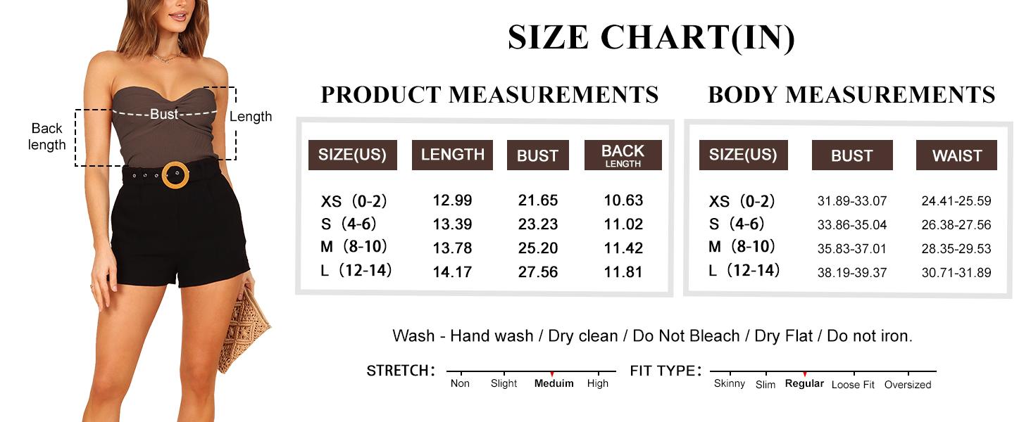 ANRABESS Women Strapless Crop Tube Top Sexy Ribbed Knit Twisted Knot Front Bandeau Sleeveless Y2K Corset Tanks Tops  Outdoor Corset top