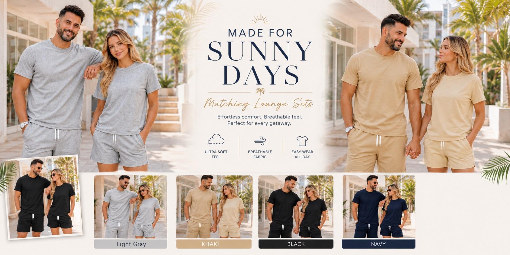 Couples Matching Soccer Graphic T-Shirt and Shorts Set, Never Stop Believing Print Summer Two Piece Outfit, Casual Short Sleeve Tee and Drawstring Shorts for Sports, Travel, Streetwear, Daily Wear