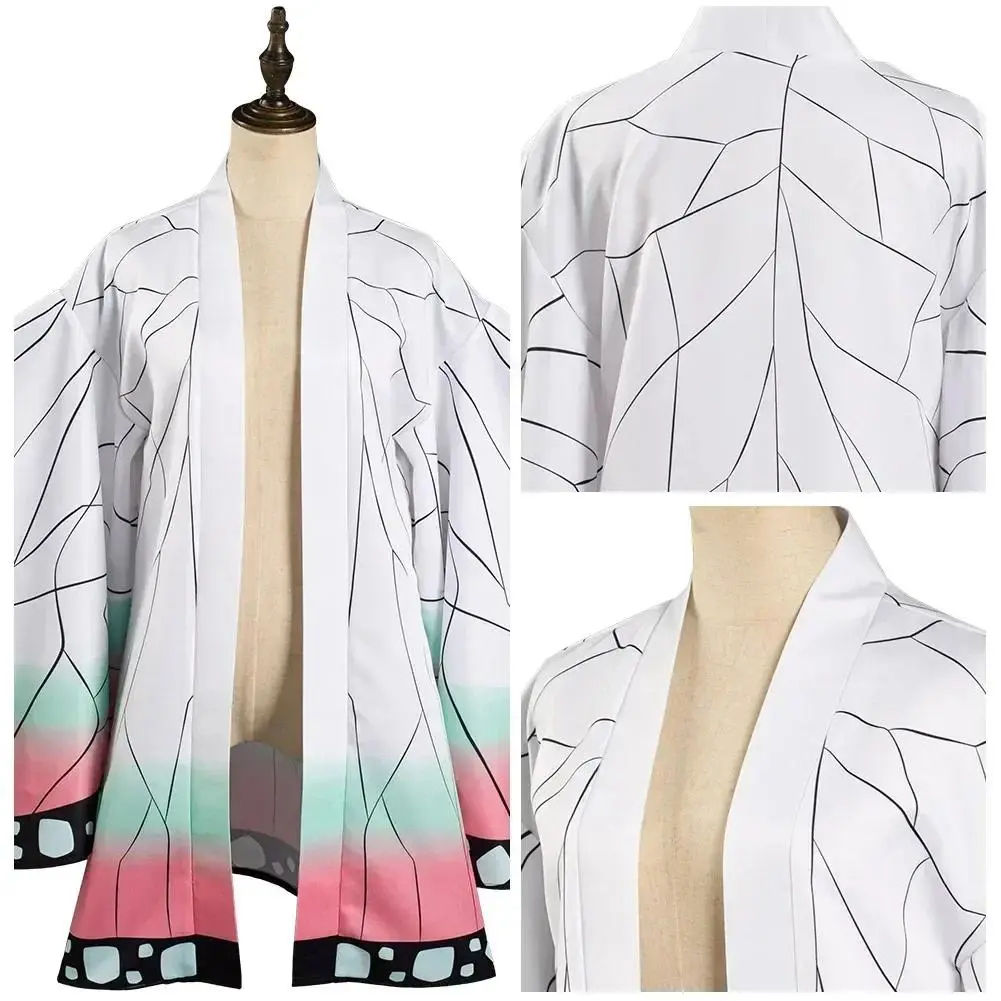 2026 halloweenDemon Slayer Kimetsu No Yaiba Kochou Shinobu Cosplay Costume Coat Adult Outfit Kimono Clothes